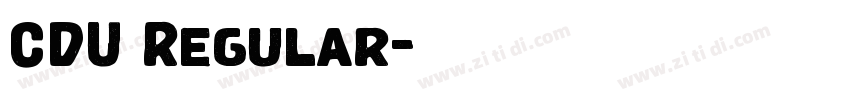 CDU Regular字体转换